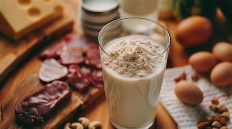 Premium Photo | Detailed chart of the recommended protein intake for ...