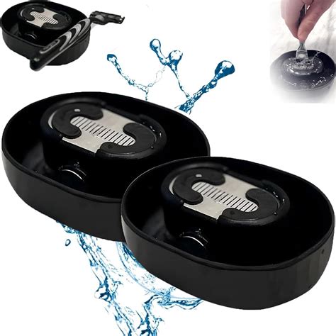 Razor Rinser - Clean Your Razor Efficiently, Manual Push-Type Shaving Razor Rinser, Portable ...