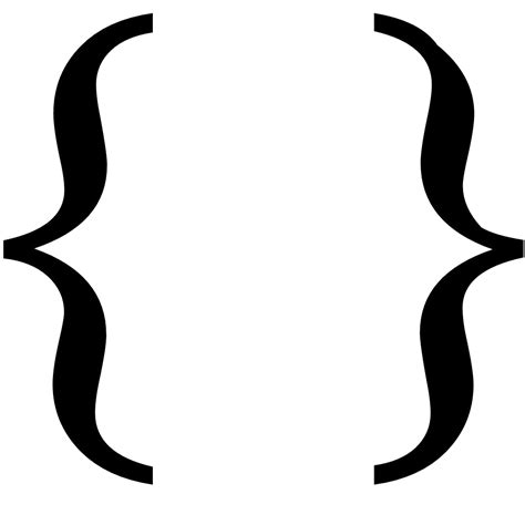 Curly Brackets PNG Images Transparent Free Download | PNGMart.com