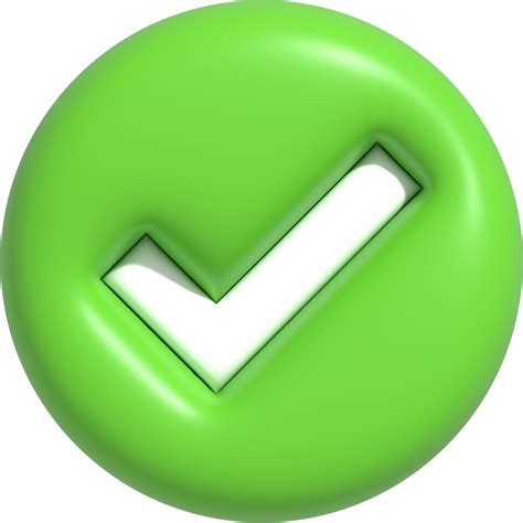 Like or correct symbol, Confirmed or approved button, Check mark icon ...