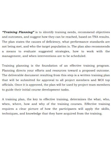 5+ Long-Term Training Plan Examples to Download