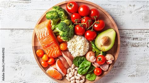 Guide to constructing a balanced plate for young Stock Photo | Adobe Stock