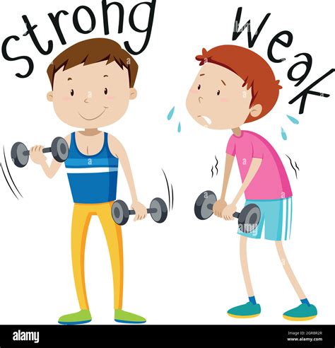 Strong And Weak Clipart Strong Dollar And Weak Dollar Icons Stock