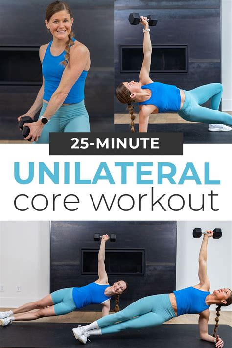 25-Minute Unilateral Core Workout (Video) | Nourish Move Love