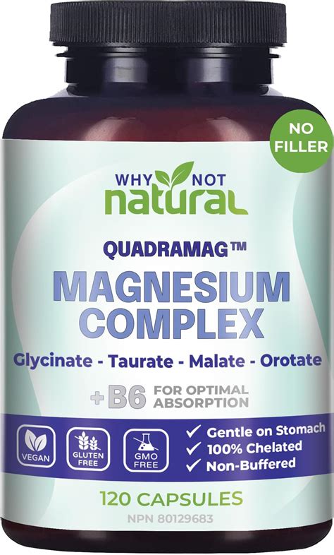 Amazon.com: 4-in-1 Magnesium Complex Supplement - Glycinate, Taurate ...