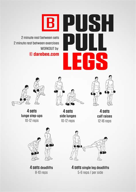 Push Pull Legs Workout Routine For Strength Training For Beginners ...