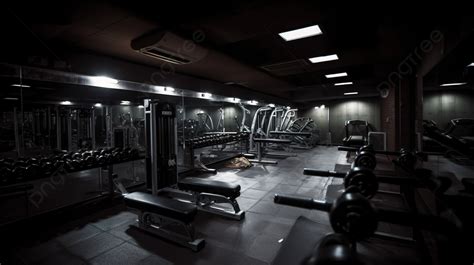 Gym With Many Weights In Dark Lighting Background, Clean Gym, Hd ...