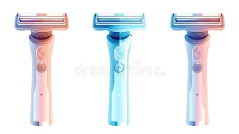 A Picture Showing Three Different Types of Razors on a White Background ...