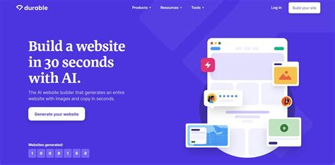 Durable - AI Website Builder - Create stunning websites in 30 secs