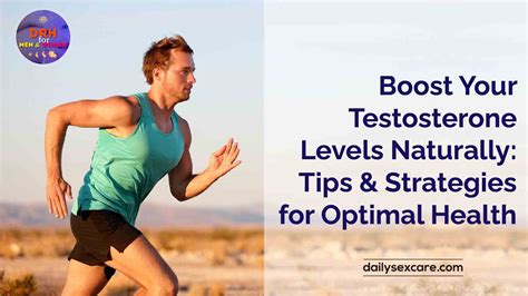 How to naturally optimize male testosterone for peak performance?