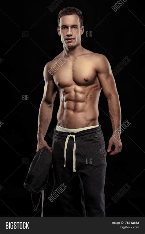 Strong Athletic Man Image &amp; Photo (Free Trial) | Bigstock