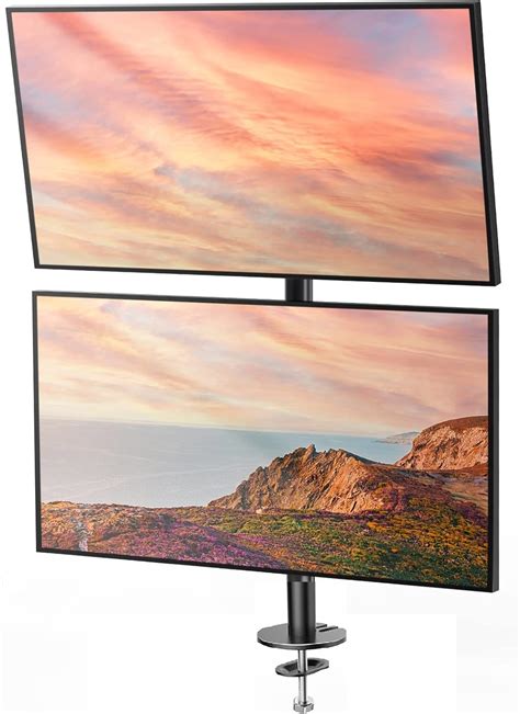 HUANUO Vertical Dual Monitor Mount, Stacked Monitor Nepal | Ubuy