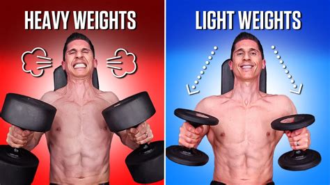 Heavy vs Light Weights for Muscle Growth (WHICH WORKS BETTER) - YouTube