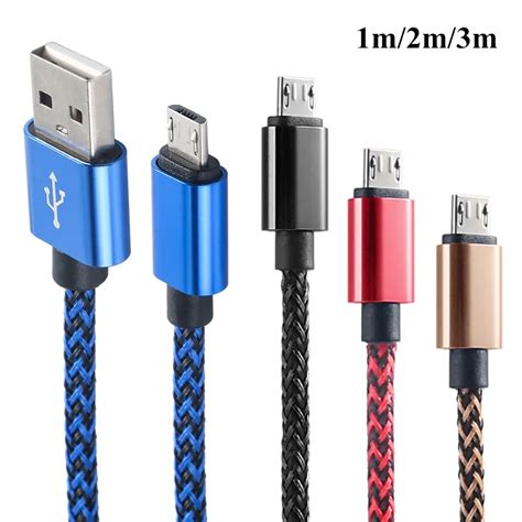 SOONHUA Braided USB Cable Charging Micro USB Cables Charger 2A Data ...
