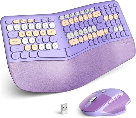 Amazon.com: MOFII Ergonomic Keyboard and Mouse, 2.4G USB Wireless ...