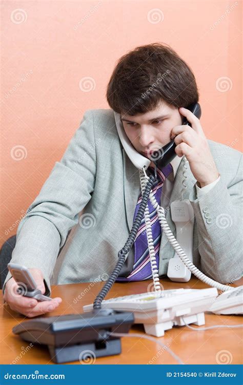 Busy man stock photo. Image of human, stress, problems - 2154540