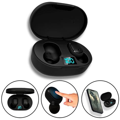 Fone De Ouvido E6s Wireless Bluetooth 5.0 Headset - Preto | Netshoes