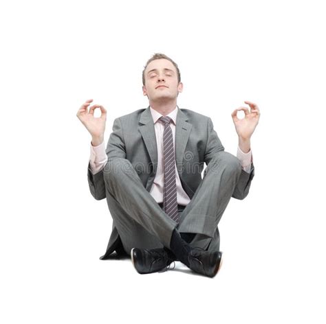 Business man meditating stock photo. Image of executive - 14572482