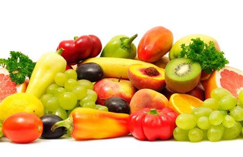 Download Colorful Bounty Of Fruits And Vegetables Wallpaper ...