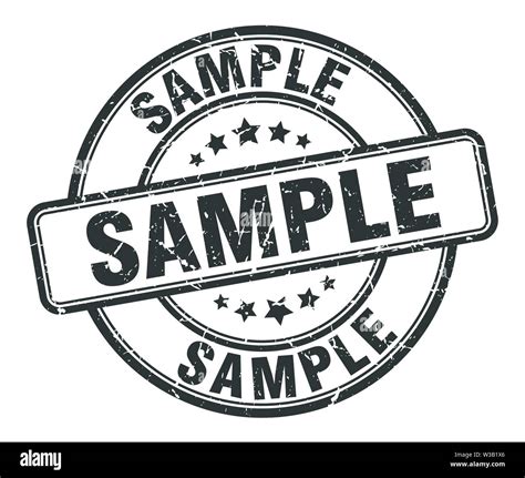sample stamp. sample round grunge sign. sample Stock Vector Image & Art ...