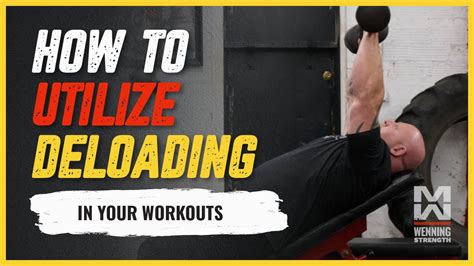 How To EFFECTIVELY Incorporate DELOADING Into Your Workout Routine ...