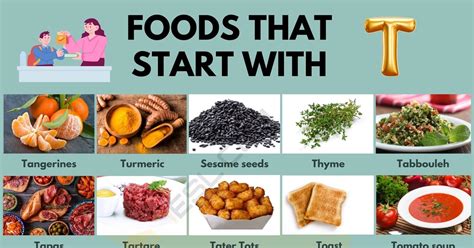 83 Terrific Foods that Start with T (with Pictures) • 7ESL