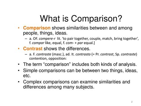 PPT - Using Comparison & Contrast PowerPoint Presentation, free ...