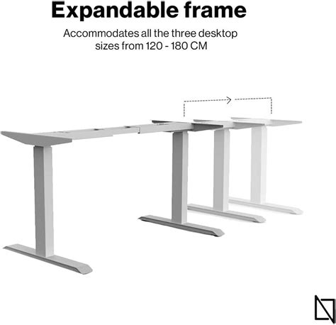 Navodesk Height Adjustable Standing Desk Workstation, 120kg Weight ...