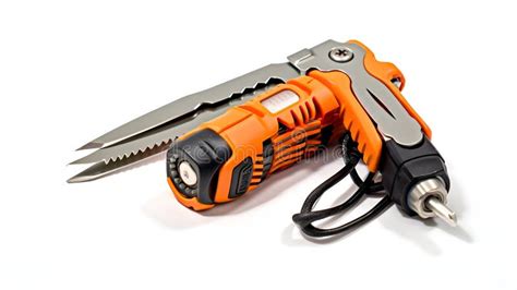 Compact Multi-tool and a Sturdy Flashlight Stock Illustration ...