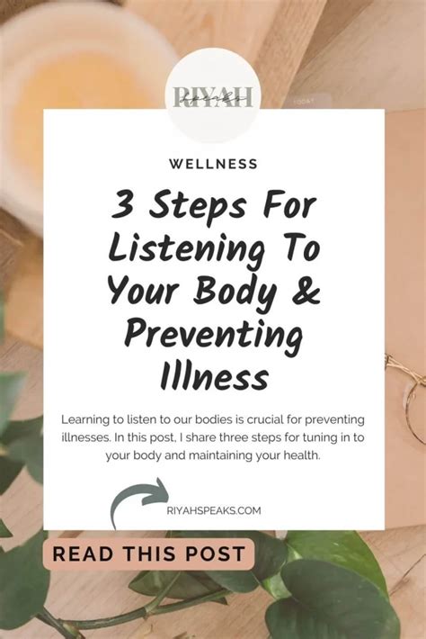 3 Steps For Listening To Your Body &amp; Preventing Illness – Riyah Speaks