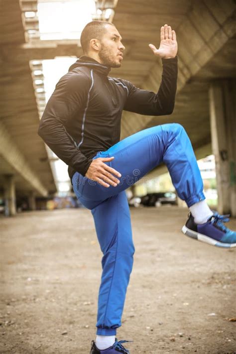 Sporty Healthy Man Working Exercise. Stock Photo - Image of lifestyles ...