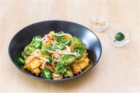 Potato Broccoli Tofu Stir Fry - Creative Commons Bilder
