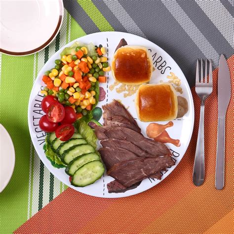 Snapklik.com : Viynran 10 Portion Control Plate For Balanced Eating ...