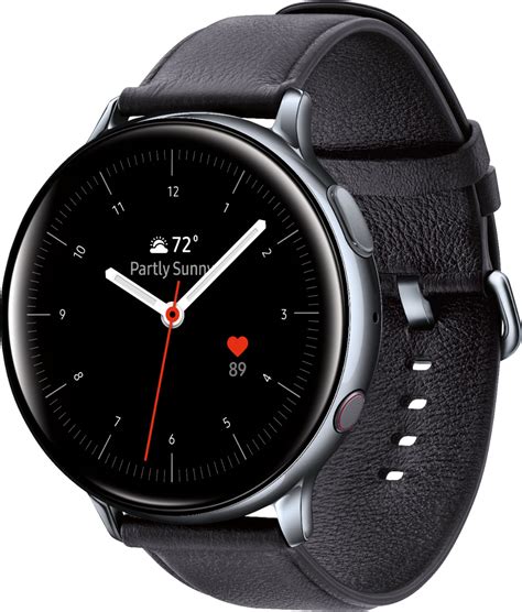 Best Buy: Samsung Galaxy Watch Active2 Smartwatch 44mm Stainless Steel LTE (Unlocked) Silver SM ...