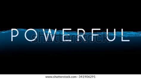 Powerful Word Stock Illustration 341906291