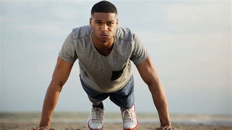 Download Determined African Man During Workout Wallpaper | Wallpapers.com