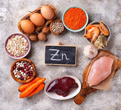 Premium Photo | Healthy product sources of zinc.