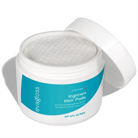Ingrown Hair Treatment Pads 50 Count - Topical Daily Treatment for ...