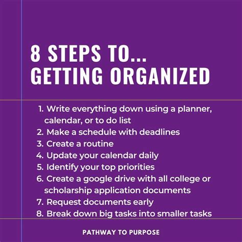 8 Steps To Getting Organized! | Pathway To Purpose