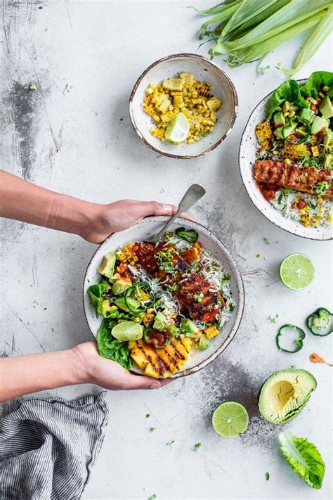 Fresh Crispy Salmon Burrito Bowls - Cook Republic