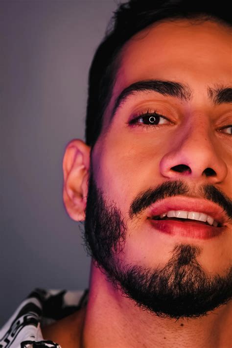 Close-up Photo of Man with Facial Hair · Free Stock Photo