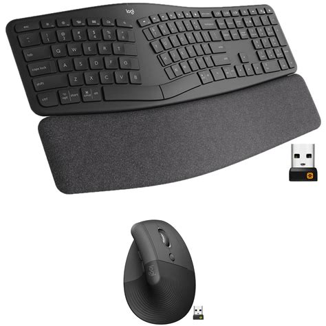 Logitech Wireless ERGO K860 Split Keyboard &amp; Lift Vertical Mouse