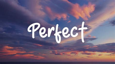 Perfect - Ed Sheeran (Lyrics) - YouTube