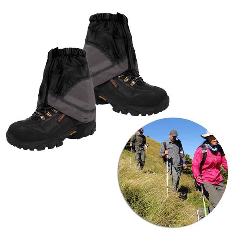Outdoor Waterproof Gaiters Lighweight Nylon Hiking Boot Gaiters Sand Mud Prevention Gaiters ...