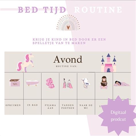 Sleep Routine for Kids Digital Print Evening Routine Toddlers Game ...