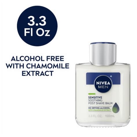 NIVEA MEN Sensitive Post Shave Balm After Shave for Sensitive Skin with Chamomile Extract, 3.3 ...