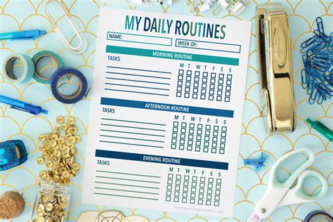 Free Printable Daily Routine Chart | Free Organizing Printables