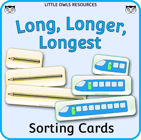 Long, Longer, Longest - Length Comparison and Sorting Cards by Teach Simple
