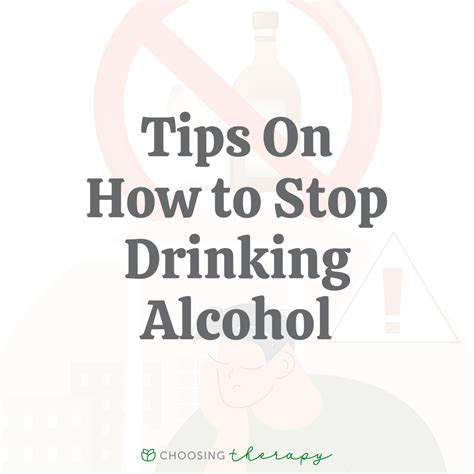 Stop Drinking Alcohol