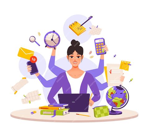 Free Clipart Busy Office Woman